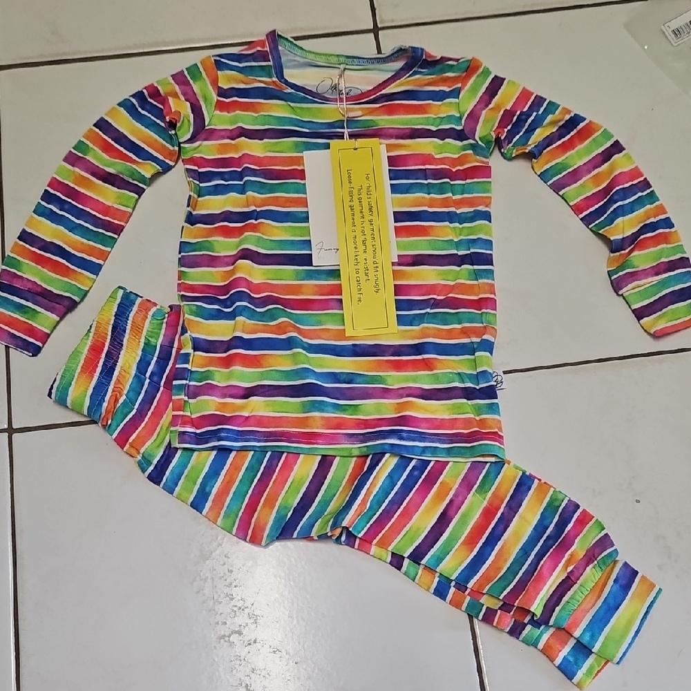 Ollee and Belle Candy stripe 3t
